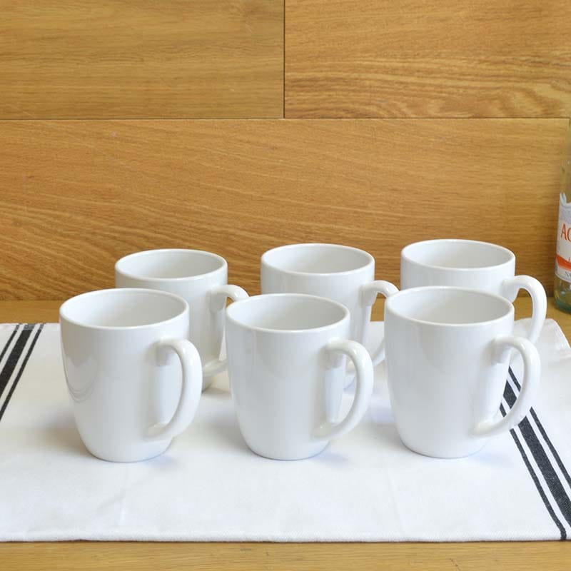 コレール マグカップ ホワイト 白 6点セット 325ml Corelle Coffee Mug Winter Frost White Set Of 6