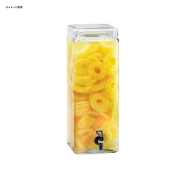 ドリンクサーバー スクエア型 ガラスドリンクディスペンサー 11L レストラン カフェ ホテル Cal-Mil 1733-3 3 Gallon Square Glass Beverage Dispenser 21117333