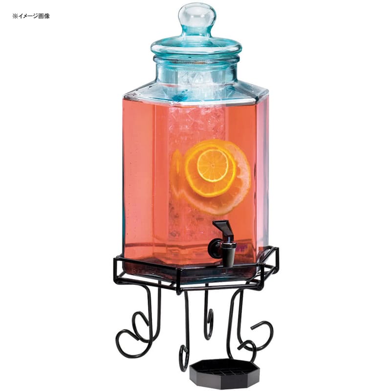 hNT[o[ KXhNfBXyT[ 7.5L ACX`o[ C[X^ht Xg JtF ze Cal-Mil 1111 2 Gallon Octagonal Glass Beverage Dispenser with Wire Base and Ice Chamber 2111111