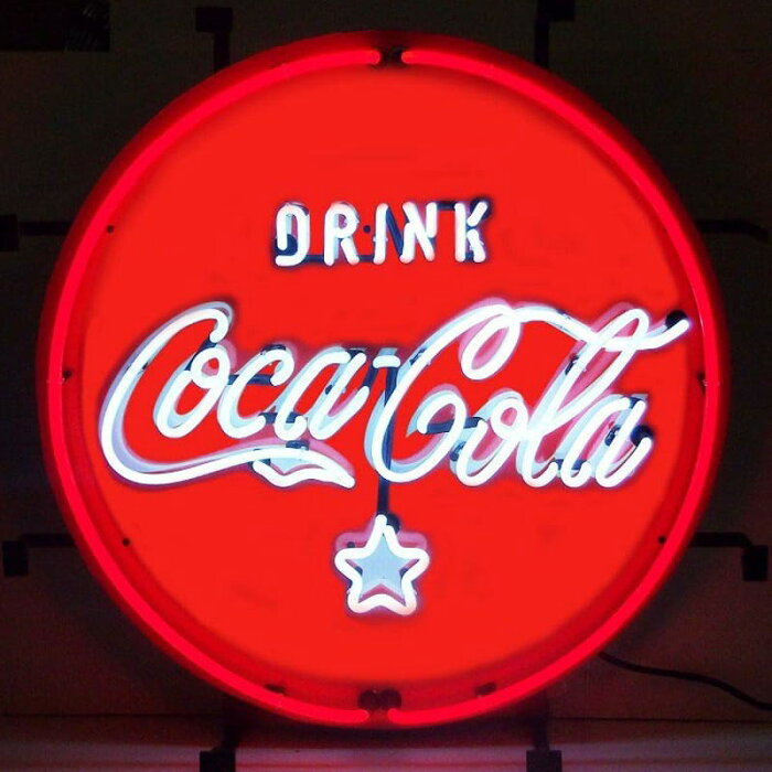 コカコーラ ネオンサイン 直径60cm レトロ 照明 Neonetics Coca-Cola Coke Neon Sign NEO1483