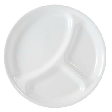 コレール ランチプレート 仕切り皿 区切り皿 4枚セット ウィンターフロストホワイト 白 食器 Corelle Livingware Divided Plate, 10-1/4-Inch, Winter Frost White