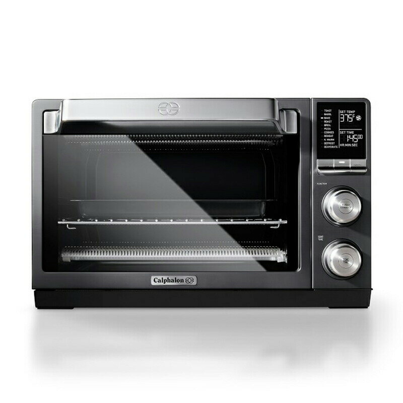 オーブン 30cmピザが焼ける カルファロン Calphalon Quartz Heat Countertop Toaster Oven, Dark Stainless Steel TSCLTRDG1 家電 1