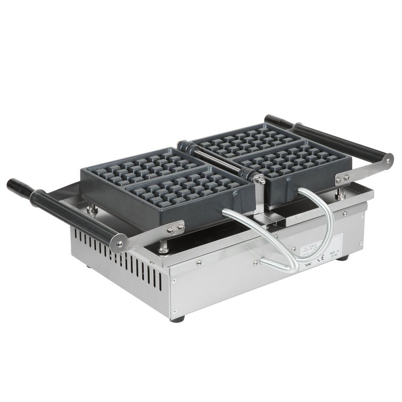 業務品質 ワッフルメーカー 2枚焼 ブリュッセル ベルギーワッフル 厚み1.6cm Carnival King WBS180 Brussels Style Double Belgian Waffle Maker 家電 1