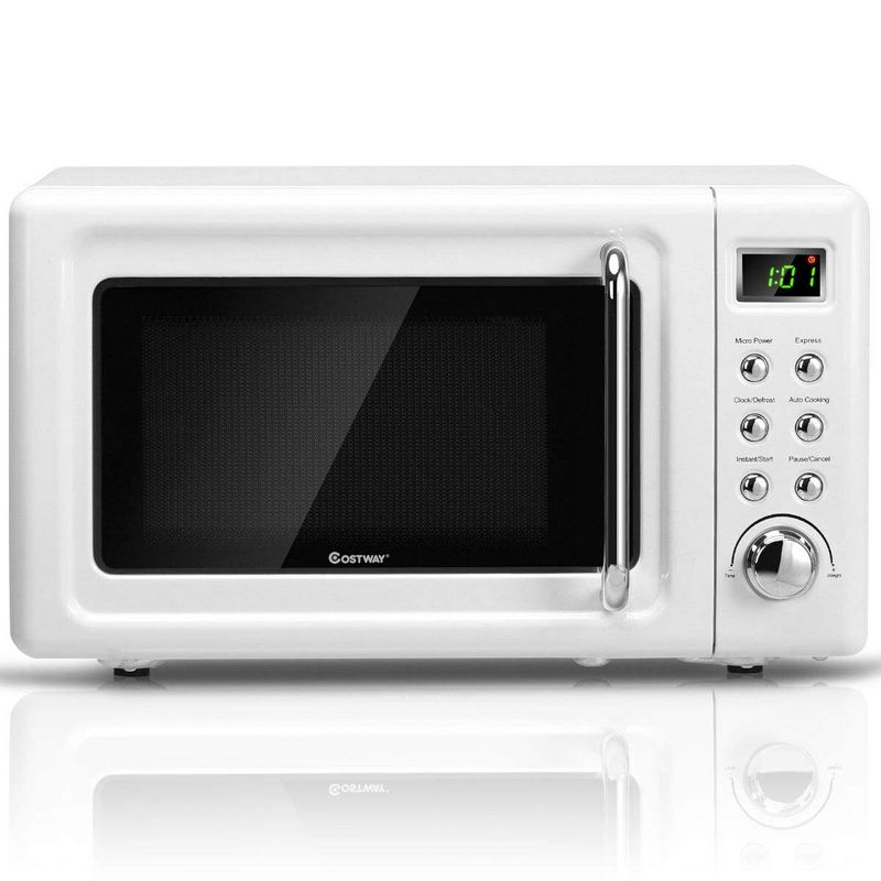 電子レンジ ガラスターンテーブル COSTWAY Retro Countertop Microwave Oven 23853 家電