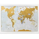 scratch map　 世界地図 ポスター メルカトル図法 ワールドマップ 84×58 アメリカ Maps International Scratch the World Travel Map Scratch Off World Map Poster