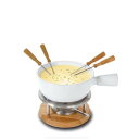 ボスカ フォンデュセット フォンデュ鍋 ストーブ フォーク4本付 チーズフォンデュ チョコレートフォンデュ Boska Fondue Set Bianco 340029 1