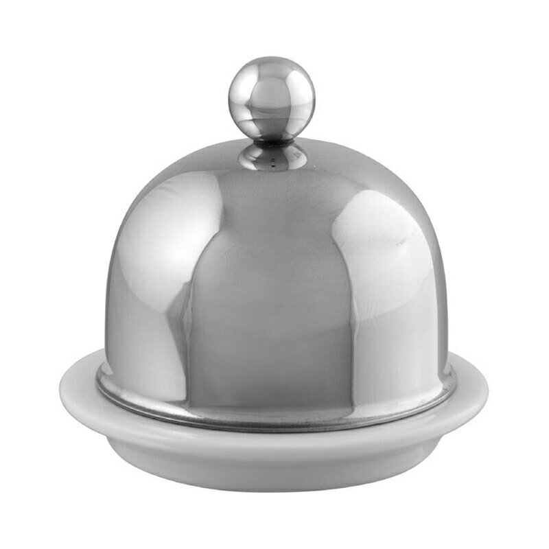 ムヴィエール モービル バターディッシュ 皿 9.1cm ステンレス ムビエル モビエル モヴィエル フランス Mauviel 1830 426001 M'Mini Porcelain butter dish