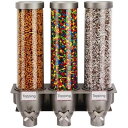 フード ディスペンサー サーバー 壁掛け 3連 各4.94L Rosseto EZ525 3-Container Ice Cream Topping Candy Wall Mount Dispenser, 1.3-Gallon