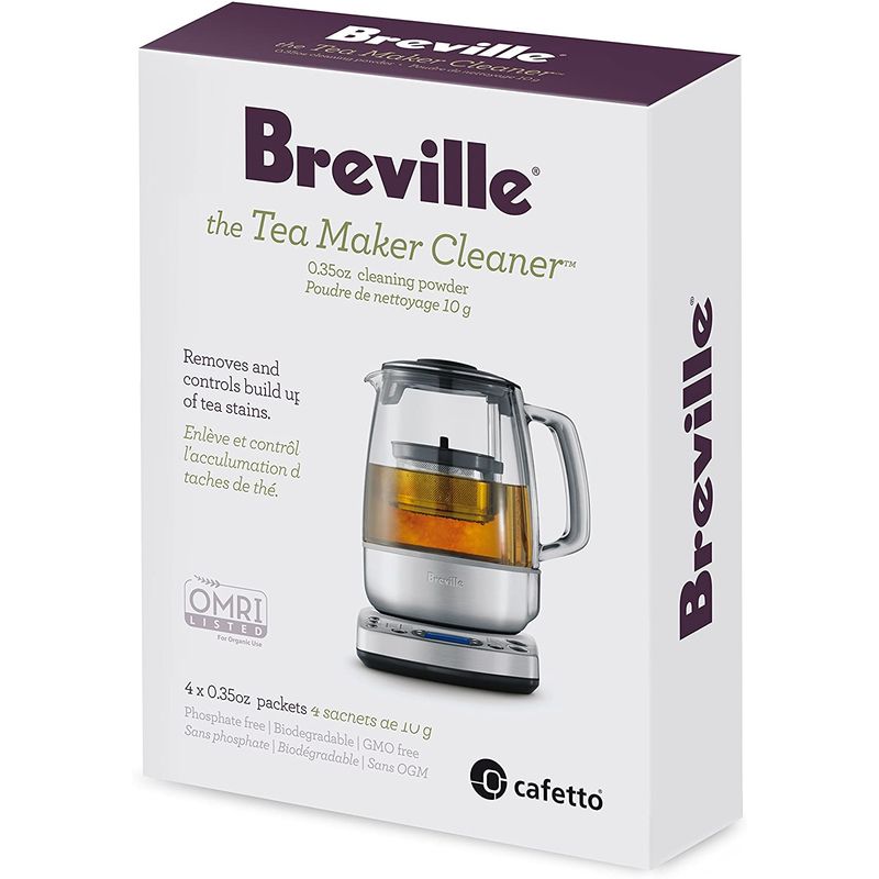 ブレビル ティーメーカー用 クリーナー 4個入 電気ケトル Breville BTM100 Revive Organic Tea Cleaner for Breville BTM800XL Tea Maker