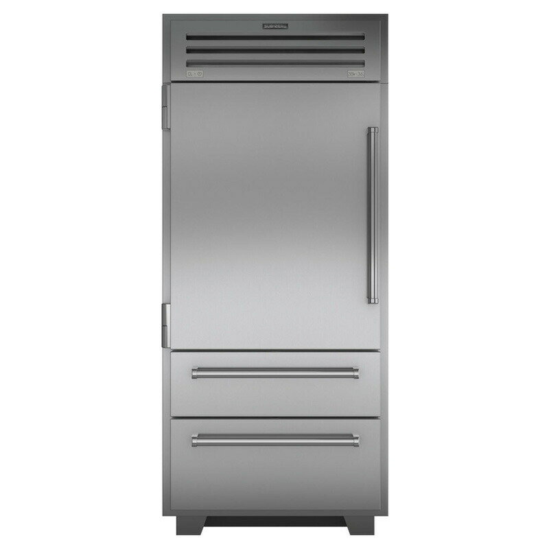 冷蔵庫 自動製氷機 ビルトイン アンダーカウンター 640L ステンレス 幅91cmSub-Zero Built-In Bottom Freezer Refrigerator with Air Purification System, Water Filter, Automatic Ice Maker PRO3650LH 家電