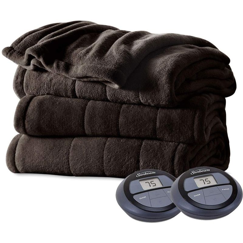 電気毛布 ヒートブランケット キングサイズ サンビーム Sunbeam Imperial Plush Heated Blanket-King-