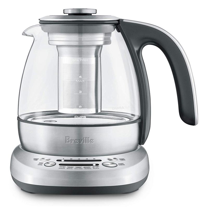 eB[[J[ RpNg 1.0L KX dCPg x߉\ t 30ۉ XeX Ct[U[ ur Breville BTM500 Smart Tea Infuser Compact, Brushed Stainless Steel Ɠd