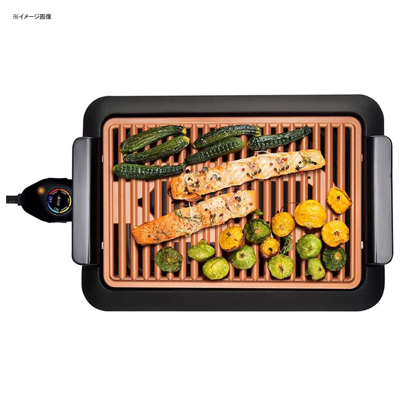 dCO [W OhZbg ChA X[NX Z~bN v[gO Ȃ Gotham Steel Smokeless Electric Grill, Portable and Nonstick Ɠd