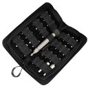 ドライバーセット チタン製 33種 防水ポーチ付 MecArmy Portable 33-in-1 Titanium Screwdriver Set with 500D CORDURA Nylon Waterproof Pouch, Multifunctional 1/4