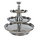 fBXvCX^h ی^ 3i a76cm XeX T[rOgC JtF Xg oCLO rbtF Apex VIP30-2418-S VIP III Series Three Tier Food Tray with Silver Column 134VIP30241S