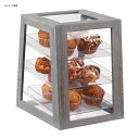 fBXvCP[X 3i ANgC ؖ yXg[P[X JtF Xg oCLO rbtF Cal-Mil 3830-83 Ashwood Gray Oak 3-Tier Removable Tray Display Case 211383083