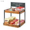 fBXvCX^h I p^ 2i ^ ؐgC t CU[ JtF Vbv G Cal-Mil 3607-13 Two Tier Merchandiser with Chalkboard Sign 211360713