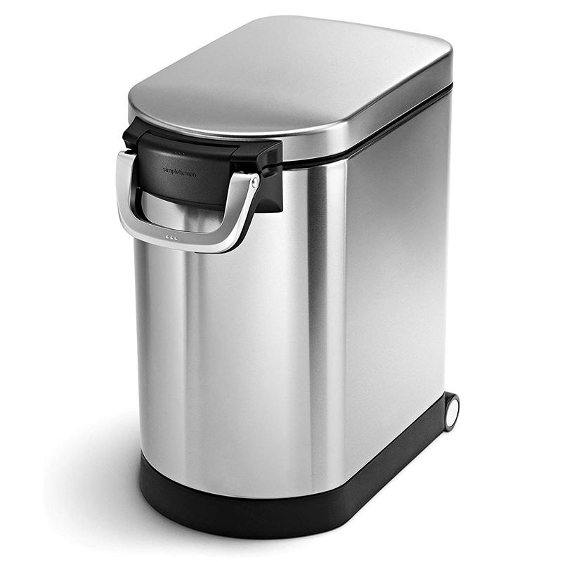 新鮮長持ち ペットフード 保存容器 ステンレス キャリー スクープ付 BPAフリー シンプルヒューマン simplehuman Pet Food Storage Can