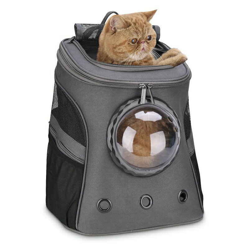 åȥХåѥå 礭ͥ륫Х Хå ˤФ LOLLIMEOW Large Cat Backpack Carrier with Bubble, Pet Backpack for Large Cats