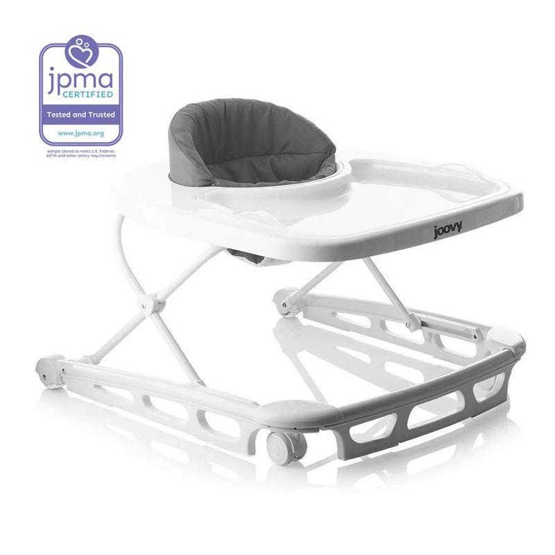 折りたたみ スプーンウォーカー ベビーウォーカー 歩行器 BPA PVCフリー 13kgまで Joovy Spoon Walker, Charcoal,One Size