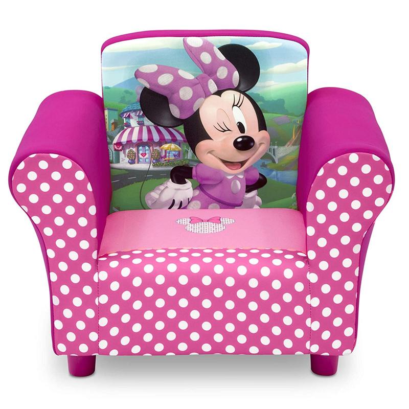 子供用 1人用 ソファー ミニーマウス ディズニー チェアー 椅子 幼児 Delta Children Disney Minnie Mouse Upholstered Chair