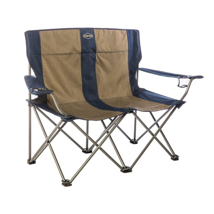 折りたたみ 2人用 チェア ドリンクホルダー付 椅子 ベンチ アウトドア キャンプ ビーチ Kamp-Rite Double Folding Chair