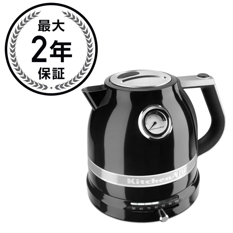 キッチンエイド プロライン 電気ケトル 1.5リットル オニキスブラック KitchenAid KEK1522OB Kettle - Onyx Black Pro Line Electric Kettle