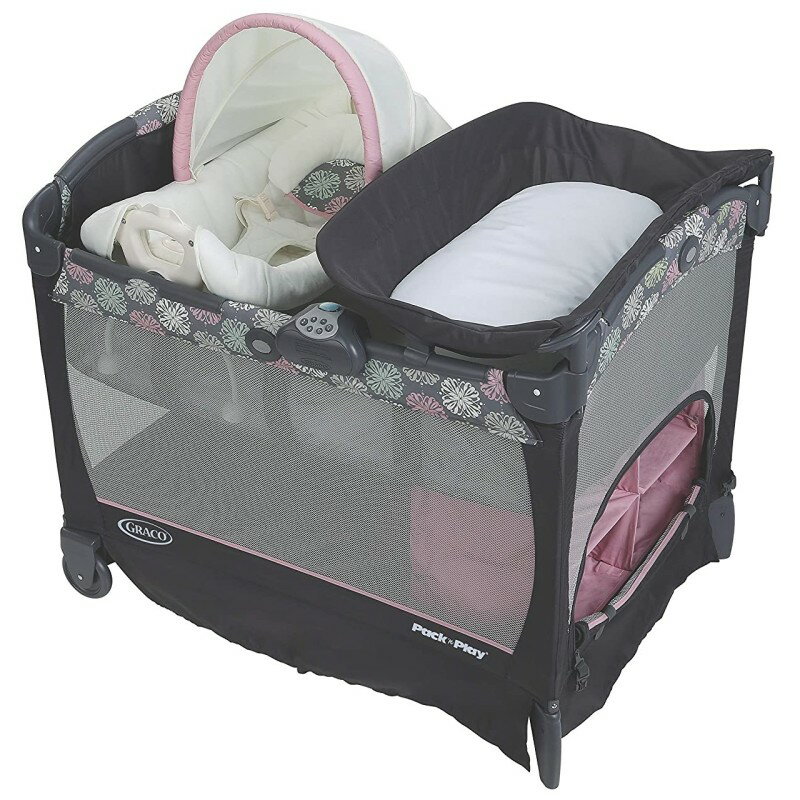 グレコ パック ベビーベッド ベビーサークル 寝具 Graco Pack 'n Play Playard with Cuddle Cove Rocking Seat 1927564