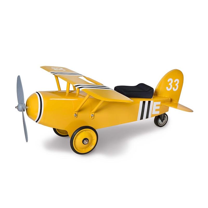 乗用玩具 子供用 乗り物 飛行機 プレーン イエロー 黄 pottery barn kids Yellow Airplane Ride On