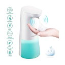 泡 ソープディスペンサー 電池式 240ml 電動 センサー フォーム 石鹸 LAOPAO Soap Dispenser, Touchless Foaming Soap Dispenser Hand Free Countertop Soap Dispensers 240ml Xmas Gift Automatic Soap Pump for Bathroom Kitchen (White)