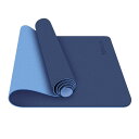 K}bg 183~61 6mm TPE L[Xgbvt g[jO TOPLUS Yoga Mat - Classic 1/4 inch Pro Yoga Mat Eco Friendly Non Slip Fitness Exercise Mat with Carrying Strap-Workout Mat for Yoga, Pilates and Floor Exercises