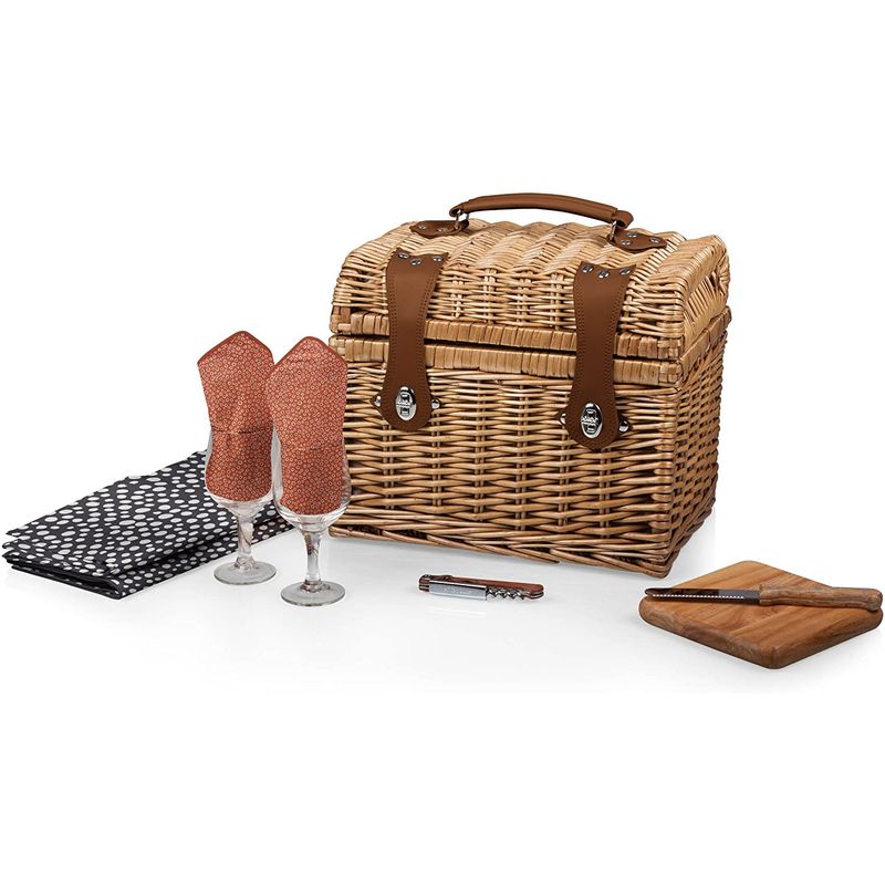 sNjbNoXPbg C `[Y T[uZbg 2lp Picnic Time 'Napa' Picnic Basket with Wine and Cheese Service for Two, Adeline Collection