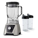 テクスチャーセレクト ブレンダー トライタンジャー タンブラー付 オスター Oster BLSTTSCB2000 Texture Select Settings Pro Blender with 2 Blend-N-Go Cups and Tritan Jar, Brushed Nickel 家電