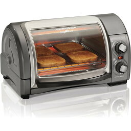 ハミルトンビーチ オーブントースター Hamilton Beach 31344D Easy Reach Toaster Oven, Metallic 家電