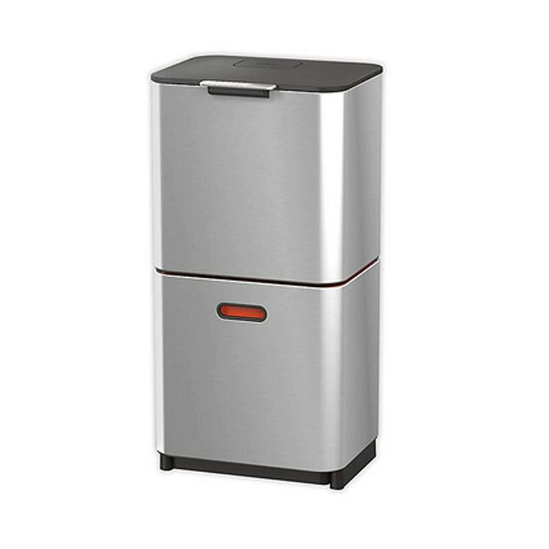 分別ゴミ箱 60L ステンレス トーテム ジョセフジョセフ Joseph Joseph Totem 60-Liter Trash/Recycle Combo Bin in Stainless Steel 30060