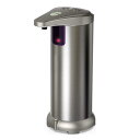 液体 ソープディスペンサー 電池式 280ml ステンレス Nozama Automatic Soap Dispenser Equipped with Stainless Steel, Adjustable Switches, Infrared Motion Sensor, Waterproof Base,Suitable for Bathroom Kitchen Hotel Restaurant 家電