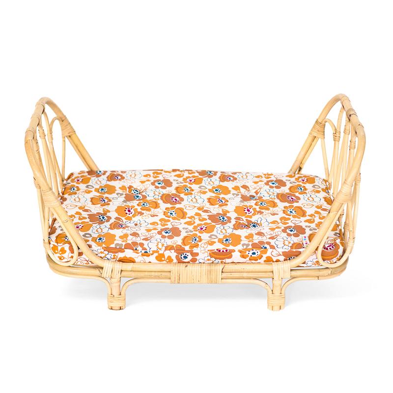 人形用 ベッド ラタン 籐 ドール おもちゃ Poppie Toys DOLL DAYBED - FLORAL