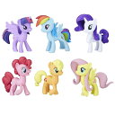 マイリトルポニー フィギュア 6体セット 人形 おもちゃ My Little Pony Toys Meet the Mane 6 Ponies Collection