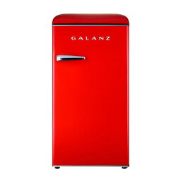 冷蔵庫 冷凍庫付 1ドア 93L レトロ Galanz 3.3 cu. ft. Retro Mini Fridge Single Door in Hot Rod Red with Chiller 家電