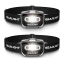 إåɥ饤 2ĥå եƥ饤   ˥  ȥɥ GearLight LED Headlamp Flashlight S500 [2 PACK] - Running, Camping, and Outdoor Headlamps - Best Head Lamp with Red Safety Light for Adults and Kids