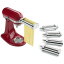å󥨥 ɥߥ ѥ顼å 5å եåȥ ѥåƥ 饶˥å ڥå꡼ å ѡ KitchenAid KSMPDX Stand Mixer Attachments Pasta Roller and Cutter Set, One Size, Stainless Steel
