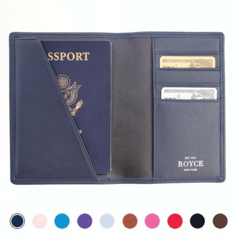 革製 パスポートケース RFID ナッパレザー Royce RFID BLOCKING PASSPORT ORGANIZER