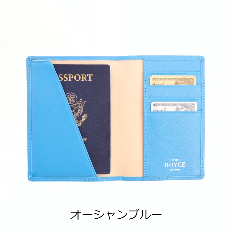 全日本送料無料 革製 パスポートケース RFID ナッパレザー Royce BLOCKING PASSPORT ORGANIZER  hotstocks.co.il