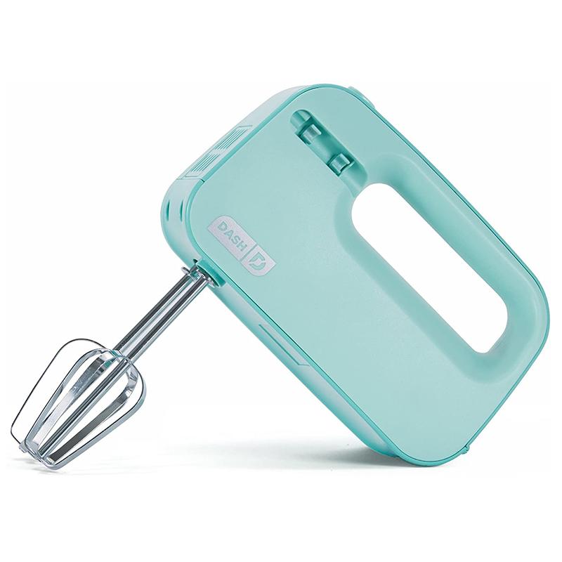 nh~LT[ RpNg 3Xs[h _bV Dash Smart Store Compact Hand Mixer Electric for Whipping + Mixing Cookies, Brownies, Cakes, Dough, Batters, Meringues & More, 3 speed, Aqua Ɠd
