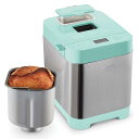 ホームベーカリー ブレッドメーカー グルテンフリーモード ダッシュ Dash Everyday Stainless Steel Bread Maker, Up to 1.5lb Loaf, Programmable, 12 Settings + Gluten Free ＆ Automatic Filling Dispenser 家電