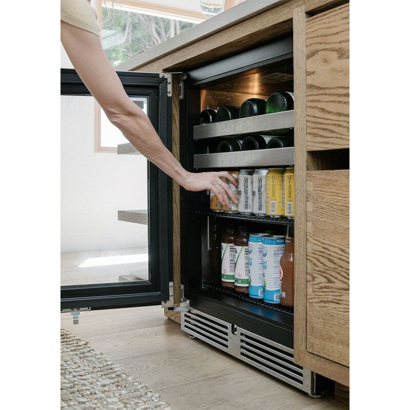 冷蔵庫 業務品質 ビバレッジクーラー ビルトイン アンダーカウンター 60缶 ワイン 16本 選べるドア Perlick24