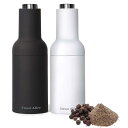 電動ミル 電池式 グラインダー ソルト ペッパー セット ブラック ホワイト Automatic Gravity Salt and Pepper Grinder Set