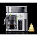 コーヒーメーカー マルチサーブ 10カップ ガラスカラフェ ホットウォーター ブラウン Braun MultiServe Coffee Machine + Hot Water, SCA Certified, White - KF9150WH 家電