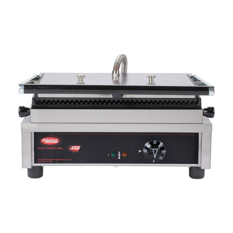 パニーニ サンドイッチ グリル プレス 業務品質 25×23cm Panini Sandwich Grill with Grooved Cast Iron Plates