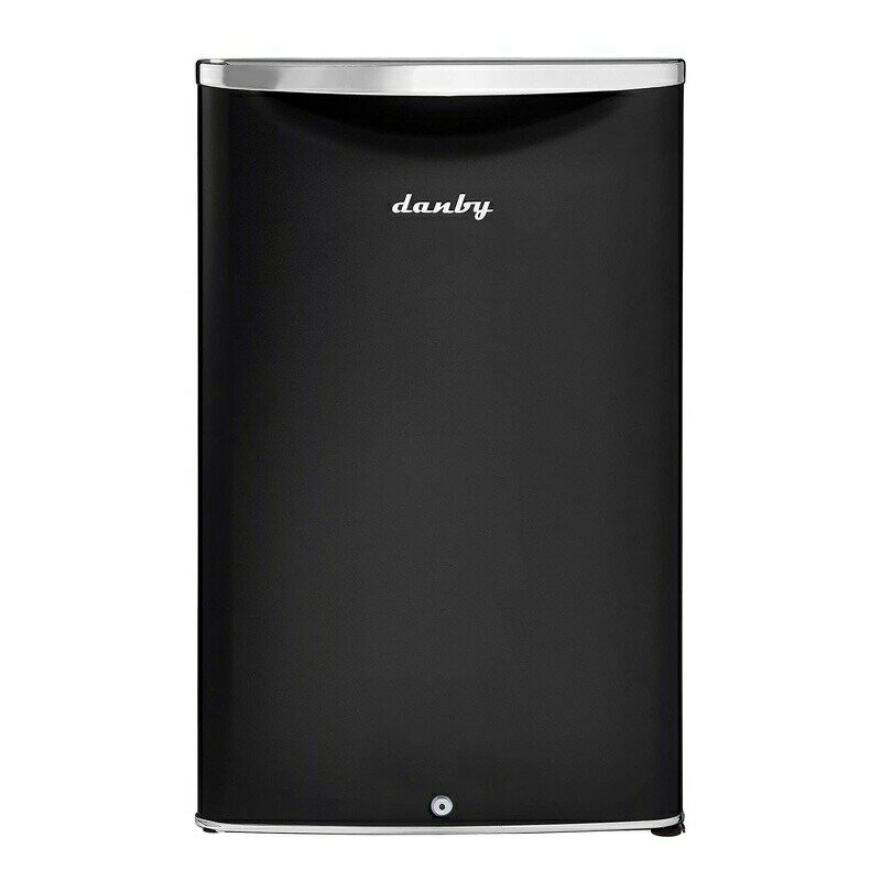 ① 124L 1hA _r[ t Danby DAR044A6MDB-6 4.4 Cu.Ft. Mini Fridge, Compact Refrigerator For Bedroom, Living Room, Bar, Dorm, Kitchen, Office, E-Star Rated with Door Lock Ɠd